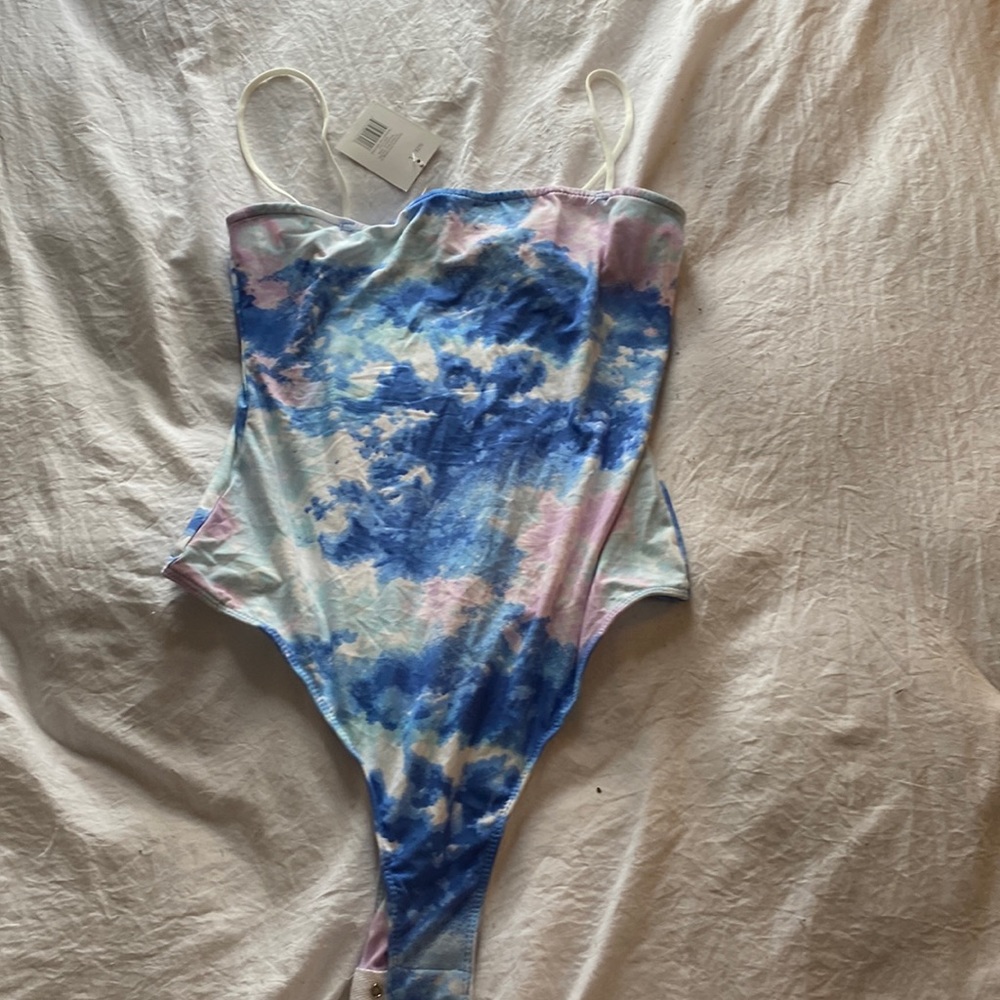 Pastel, tie-dye, bodysuit tank tops